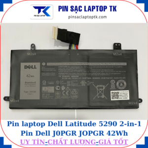 Pin Dell Latitude 5290 2-in-1 Pin Dell J0PGR JOPGR 42Wh