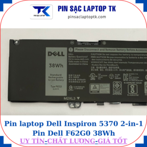 Pin Dell Inspiron 5370 2-in-1 Pin Dell F62G0 38Wh