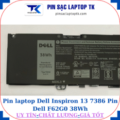Pin Dell Inspiron 7380 2-in-1 Pin Dell F62G0 38Wh