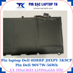 Pin Dell 0DRRP JHXPY 5K9CP Pin Dell 90V7W-56Wh