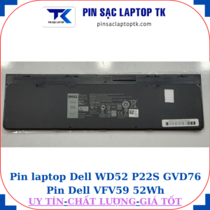 Pin Dell WD52 P22S GVD76 Pin Dell VFV59 52Wh