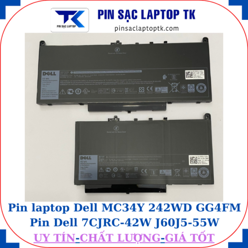 Pin Dell MC34Y 242WD GG4FM Pin Dell 7CJRC-42W J60J5-55W