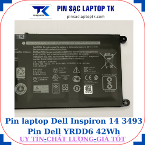 Pin Dell Inspiron 14 3493 Pin Dell YRDD6 42Wh