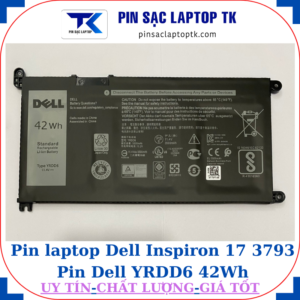 Pin Dell Inspiron 17 3793 Pin Dell YRDD6 42Wh