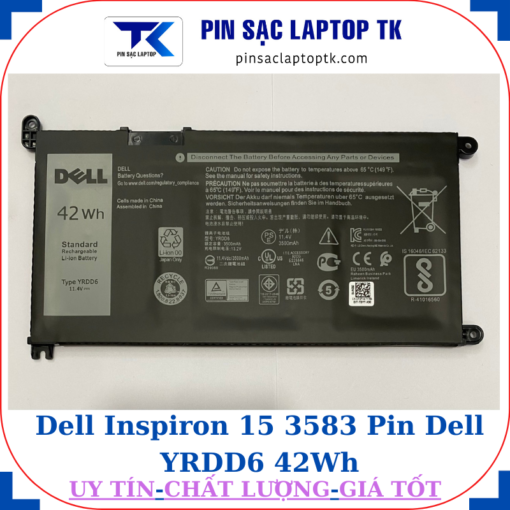 Pin Dell Inspiron 15 3583 Pin Dell YRDD6 42Wh