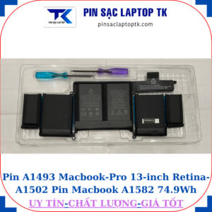 Pin A1493 dùng Macbook Pro 13-inch Retina A1502 Pin Macbook A1582 74.9Wh