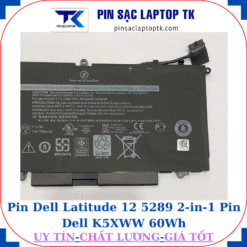 Pin Dell Latitude 12-5289 2 in 1 Pin Dell K5XWW 60Wh