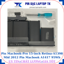 Pin Macbook Pro 15-inch Retina A1398 Mid 2012 Pin Macbook A1417 95Wh