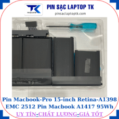 Pin Macbook Pro 15-inch Retina A1398 EMC 2512 Pin Macbook A1417 95Wh