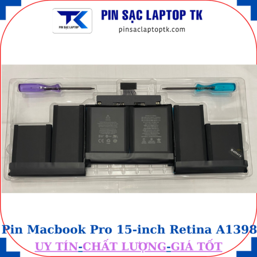 Pin Macbook Pro 15-inch Retina A1398 mid 2012 mid 2015, pin A1618