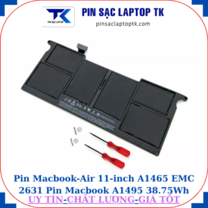 Pin Macbook Air 11 inch A1465 EMC 2631 Pin Macbook A1495 38.75Wh
