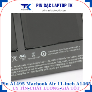 Pin A1495 dùng Macbook Air 11 inch A1465
