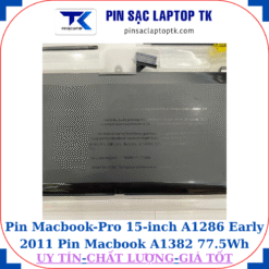 Pin Macbook Pro 15 inch A1286 Early 2011 Pin Macbook A1382 77.5Wh