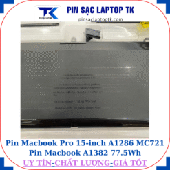 Pin Macbook Pro 15 inch A1286 MC721 Pin Macbook A1382 77.5Wh