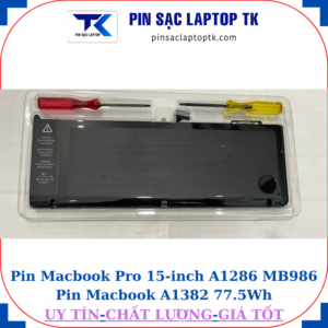 Pin Macbook Pro 15 inch A1286 MB986 Pin Macbook A1382 77.5Wh