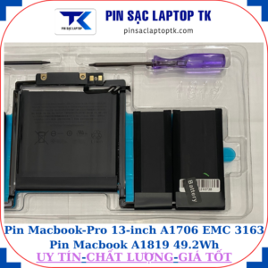 Pin Macbook Pro 13 inch A1706 EMC 3163 Pin Macbook A1819 49.2Wh