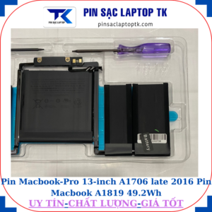 Pin Macbook Pro 13 inch A1706 late 2016 Pin Macbook A1819 49.2Wh