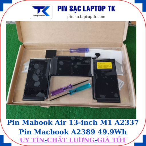 Pin Mabook Air 13 inch M1 A2337 Pin Macbook A2389 49.9Wh