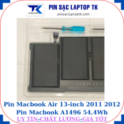 Pin Macbook Air 13 inch 2011 2012 Pin Macbook A1496-54.4Wh