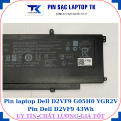Pin Dell D2VF9 G05H0 YGR2V Pin Dell D2VF9 43Wh