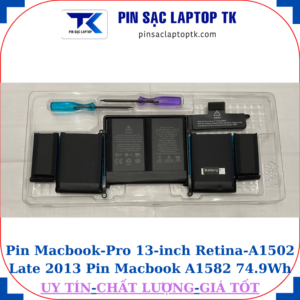 Pin Macbook Pro 13-inch Retina A1502 Late 2013 Pin Macbook A1582 74.9Wh