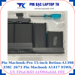 Pin Macbook Pro 15-inch Retina A1398 EMC 2673 Pin Macbook A1417 95Wh