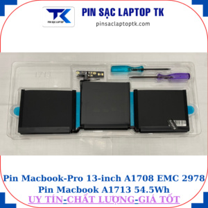 Pin Macbook Pro 13 inch A1708 EMC 2978 Pin Macbook A1713 54.5Wh