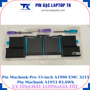 Pin Macbook Pro 15 inch A1990 EMC 3215 Pin Macbook A1953 83.6Wh