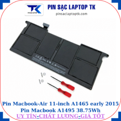 Pin Macbook Air 11 inch A1465 early 2015 Pin Macbook A1495 38.75Wh