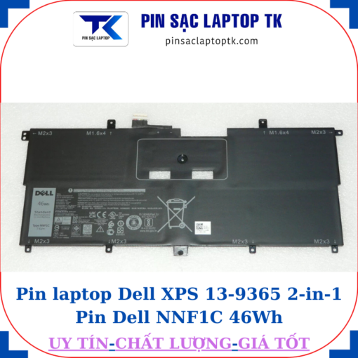Pin Dell XPS 13-9365 2-in-1 Pin Dell NNF1C 46Wh