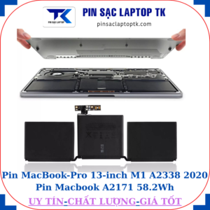 Pin MacBook Pro 13 inch M1 A2338 2020 Pin Macbook A2171 58.2Wh