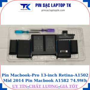 Pin Macbook Pro 13-inch Retina A1502 Mid 2014 Pin Macbook A1582 74.9Wh
