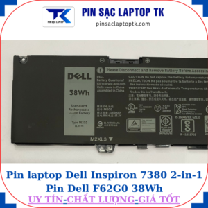Pin Dell Inspiron 7380 2-in-1 Pin Dell F62G0 38Wh