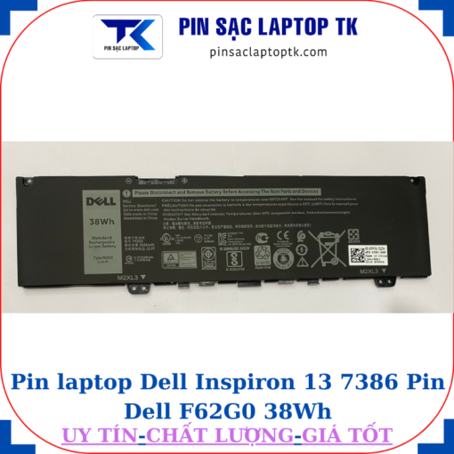 Pin Dell Inspiron 7380 2-in-1 Pin Dell F62G0 38Wh