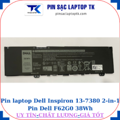 Pin Dell Inspiron 13-7380 2-in-1 Pin Dell F62G0 38Wh