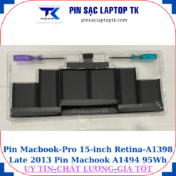 Pin Macbook Pro 15-inch Retina A1398 Late 2013 Pin Macbook A1494 95Wh