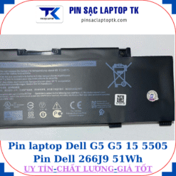 Pin Dell G5 15 5505 Pin Dell 266J9 51Wh