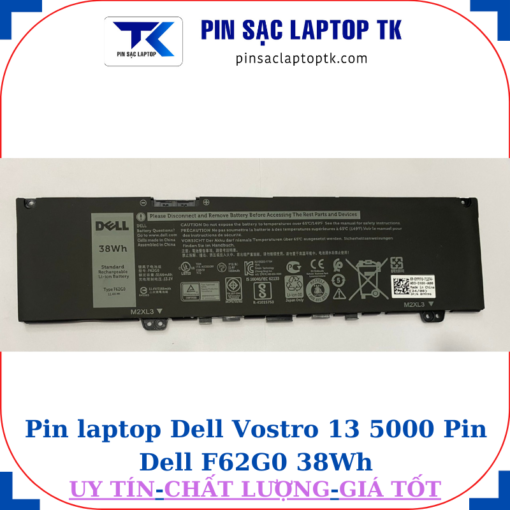 Pin Dell Vostro 13 5000 Pin Dell F62G0 38Wh