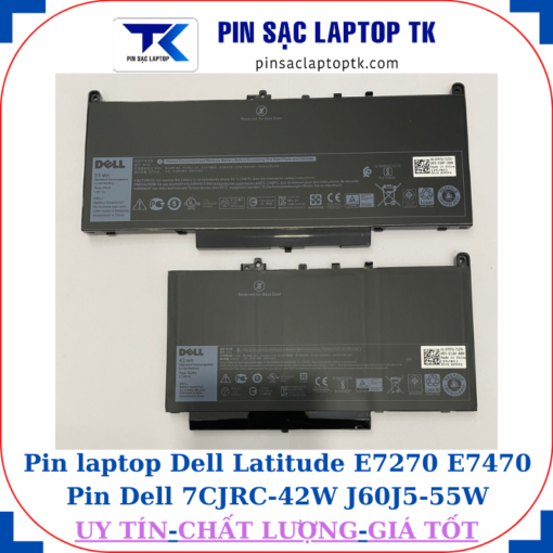 Pin Dell Latitude E7270 E7470 Pin Dell 7CJRC-42W J60J5-55W