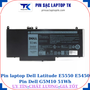 Pin Dell Latitude E5550 E5450 Pin Dell G5M10 51Wh