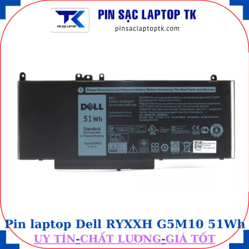 Pin Dell RYXXH G5M10-51Wh