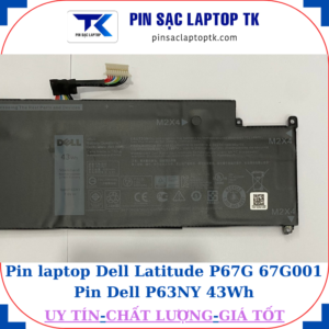 Pin Dell Latitude P67G 67G001 Pin Dell P63NY 43Wh