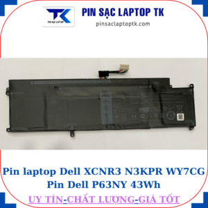 Pin Dell XCNR3 N3KPR WY7CG Pin Dell P63NY 43Wh