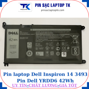 Pin Dell Inspiron 14 3493 Pin Dell YRDD6 42Wh