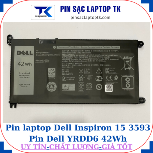 Pin Dell Inspiron 15 3593 Pin Dell YRDD6 42Wh