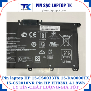 Pin HP 15-CS0033TX 15-DA0000TX 15-CS2010NR Pin HP HT03XL 41.9Wh