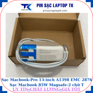 Sạc Macbook Pro 13inch A1398 EMC 2876 Sạc Macbook 85W Magsafe-2 chữ T
