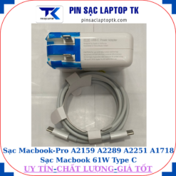 Sạc Macbook Pro A2159 A2289 A2251 A1718 Sạc Macbook 61W Type C