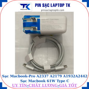Sạc Macbook Pro A2337 A2179 A1932 A2442 Sạc Macbook 61W Type C