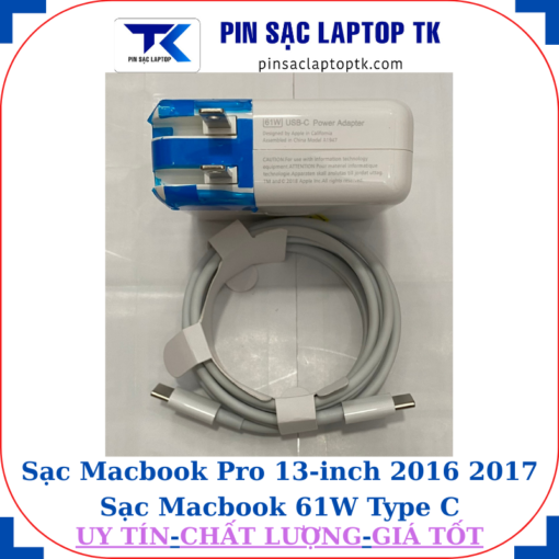 Sạc Macbook Pro 13 inch 2016 2017 Sạc Macbook 61W Type C